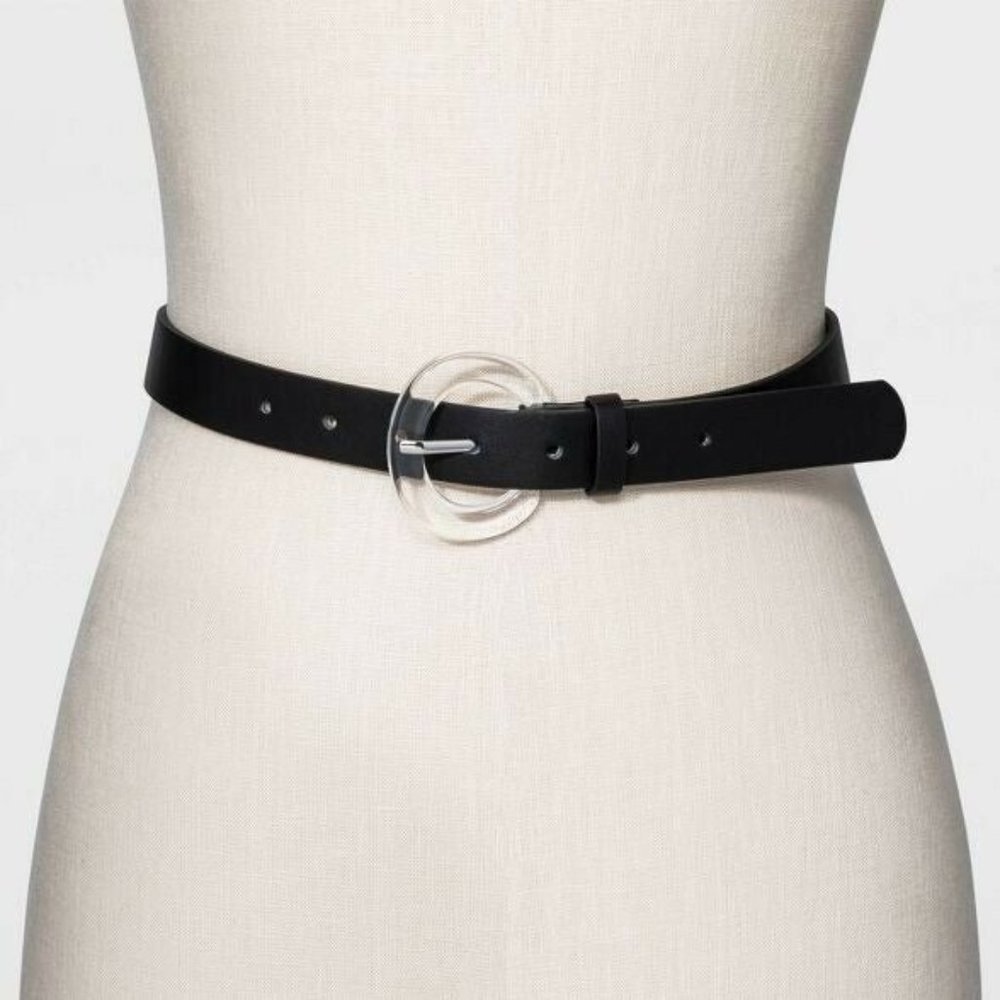 Ava & Viv Translucent Buckle Belt - Choose Size